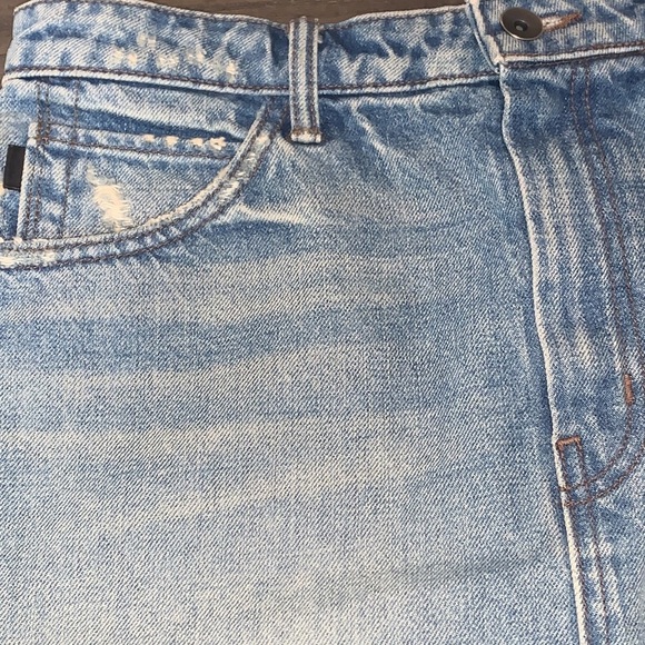 Helmut Lang Denim Mini Skirt Size 28 Medium Blue Wash - Picture 5 of 13